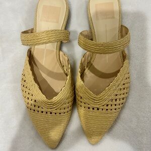 Dolce Vita Women's Beige Woven Mules